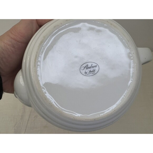 Vintage Andrea by‎ Sadek 3 pc Porcelain Teapot & Tea Cup Floral Made In Japan - Picture 9 of 9